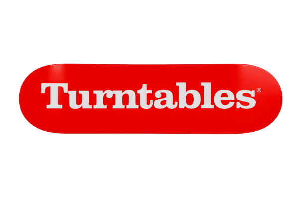 Red Turntables Skateboard