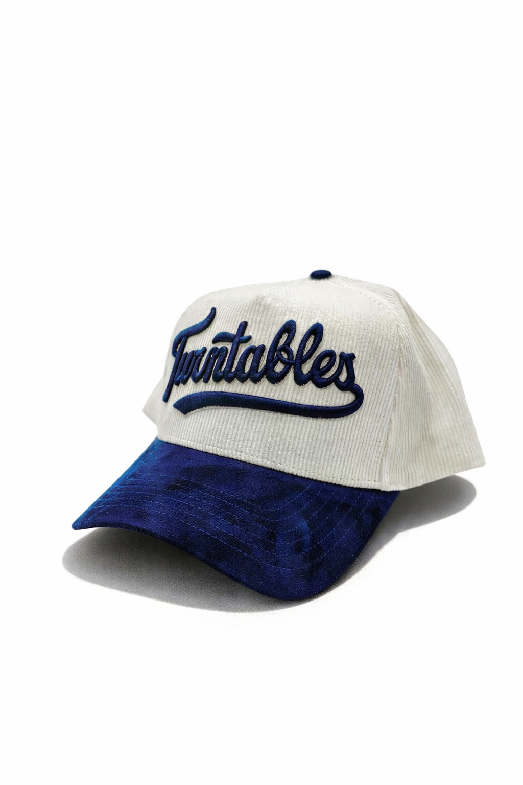 Turntables LA Vibes A Frame Snap Back Hat White/Blue