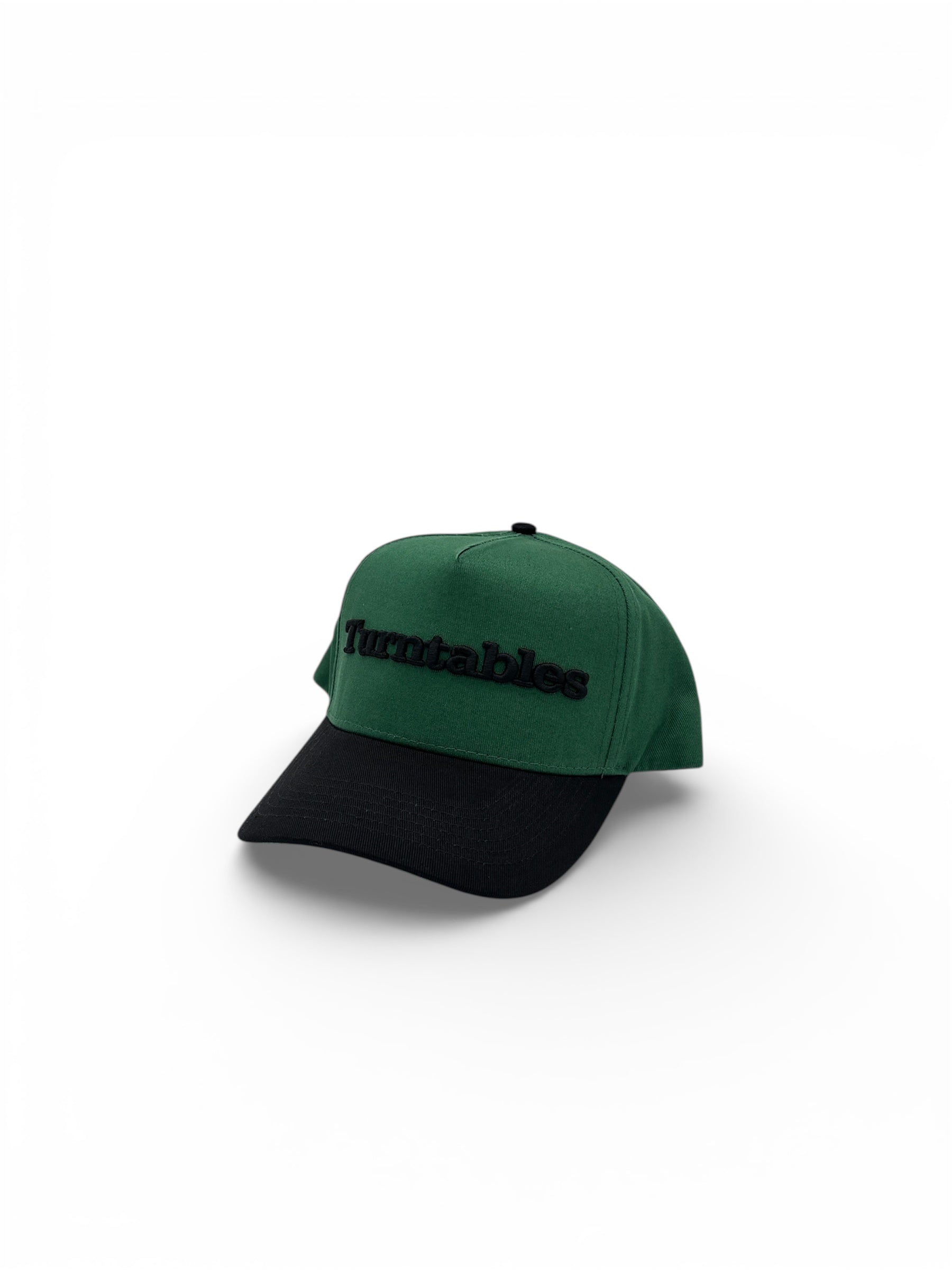 Tuntables A-Frame Adjustable Snapback Hat Green/Black