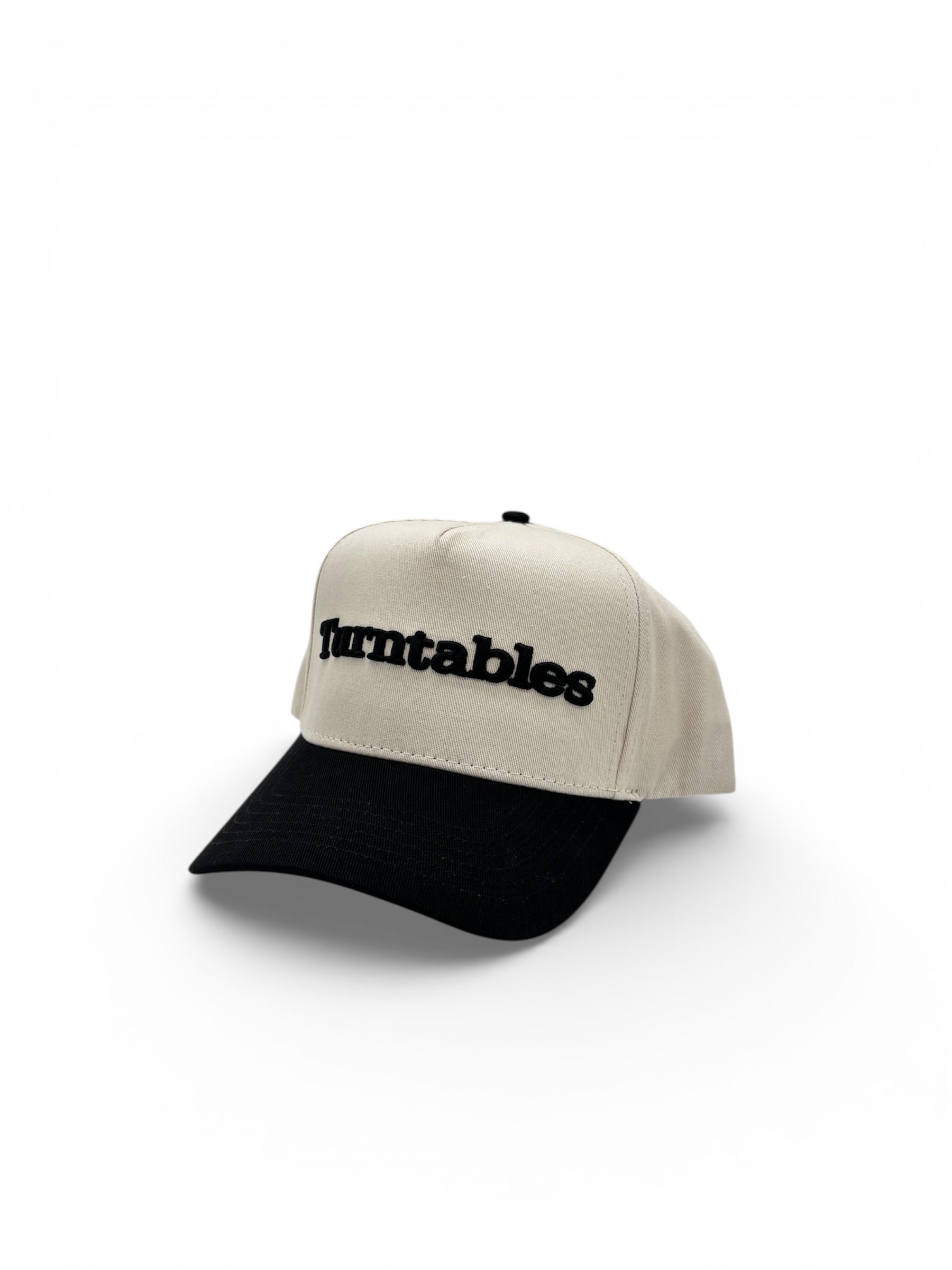 Tuntables A-Frame Adjustable SnapBack Hat Cream/Black