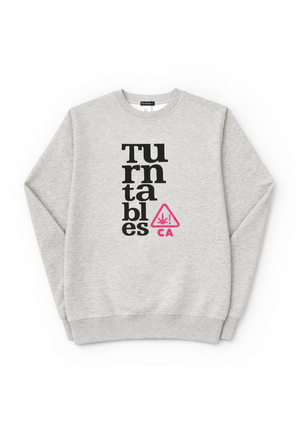 Turntables Stacked Logo Crew Neck